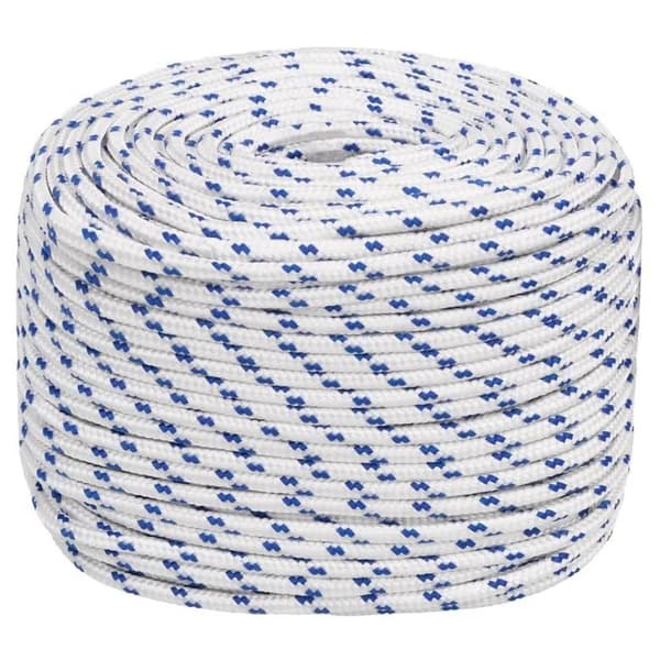 Syntetiskt Rep, 6mm Diameter, 25m Längd,VIT