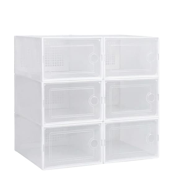 Skoorganisatör, Stapelbar Design, Mångsidig Förvaring,6st/set