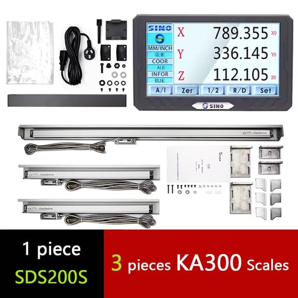 Digital avläsning, pekskärm, hög precision,DRO-3PCS KA300