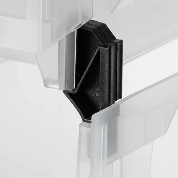 Staplingsbara lådor, Transparent design, Mångsidig förvaring, armégrön