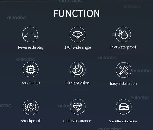 Omvänd Backup Kamera, Hög Upplösning, Enkel Installation,E60 Kamera