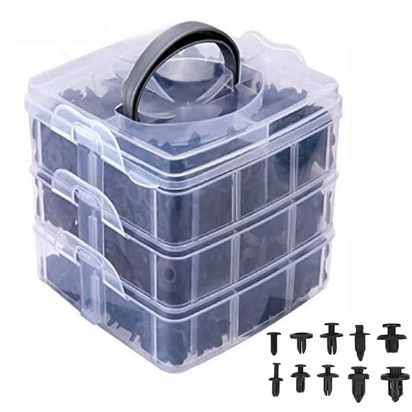 Biltillbehörsset, Inkluderar Olika Klipp, Hållbar Plast,620pcs