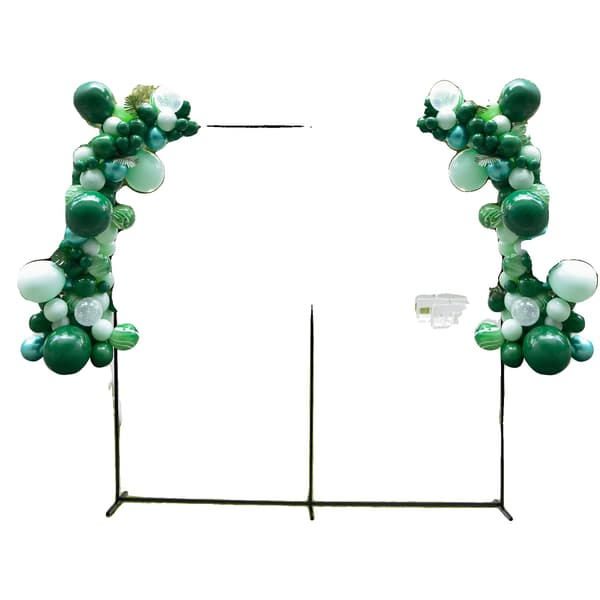Bröllopsbåge, Fyrkantig Design, Lätt Installation,M, svart