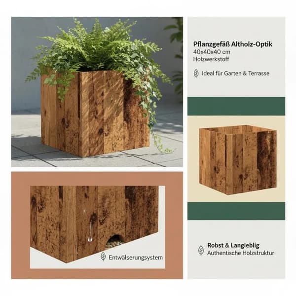Planter, Ingeniørtræ, Indendørs Brug,Brun