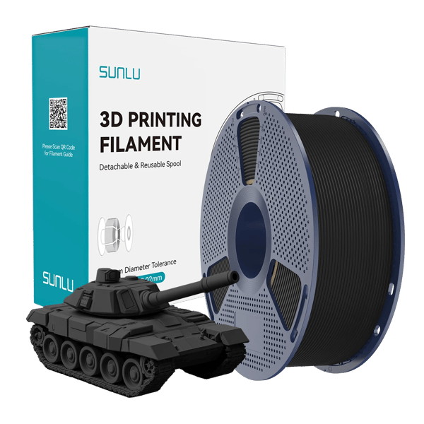 3D-printer filament, høj hastighed, pænt viklet,Sort