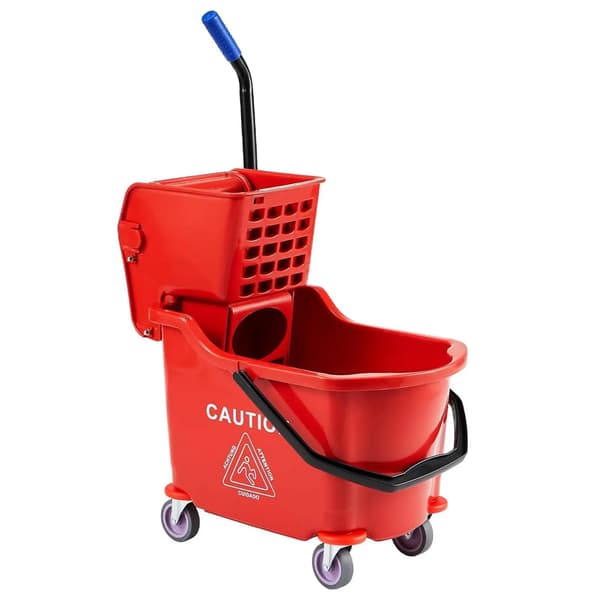 Moppbucket, 32L kapacitet, lätt vridmekanism,Röd