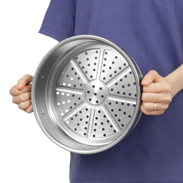 Multifunktionel damper, 5-lags design, stor kapacitet,Sølv