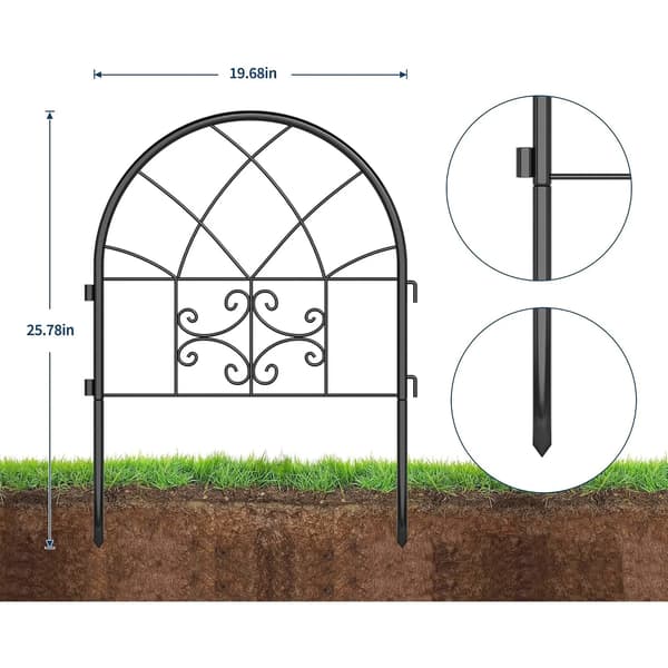 Havelågepaneler, Rustfri Design, Ingen Gravning Installation,4Pcs