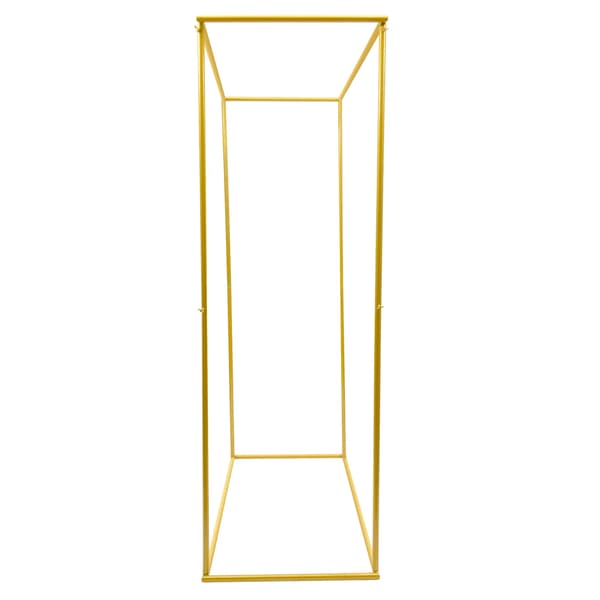 Bryllupsbue, Geometrisk Metaldesign, Robust Blomsterbaggrund,Guld, M
