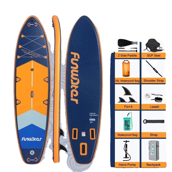 Stand Up Paddle Board, Dobbelt Kammer Design, Komplet Tilbehørssæt,SUPFW43B