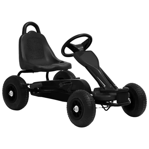 Go-Kart, Pneumatiska Däck, Justerbart Säte,Svart