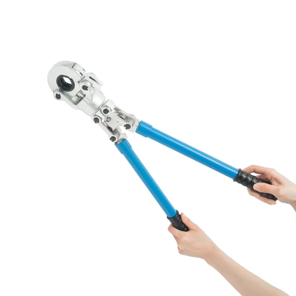 PEX Crimping Tool, 360° Rotérbart Hoved, Holdbar Konstruktion,Blå