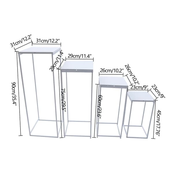 Blomsterstand, Robust Jernkonstruktion, Elegant Midtpunkt,HVID, L