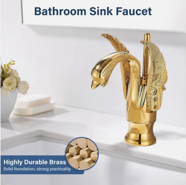 Vaskeskuffe, Elegant Design, Holdbar Konstruktion,guld