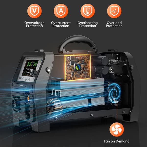 Plasma Cutter, CNC Funktion, Smart Blæser,EU stik, HBC65