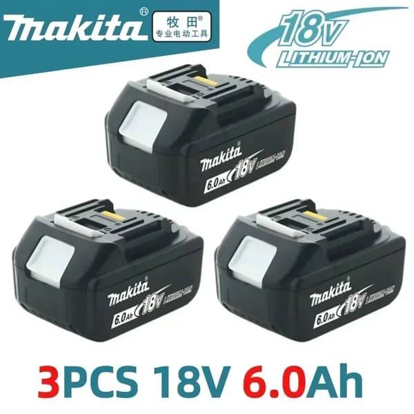 Litiumjonbatteri, 6000mAh kapacitet, avancerade skyddsfunktioner, 3ST 6.0Ah