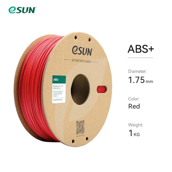 3D-printer filament, ABS-materiale, sammenfiltret design,Rød