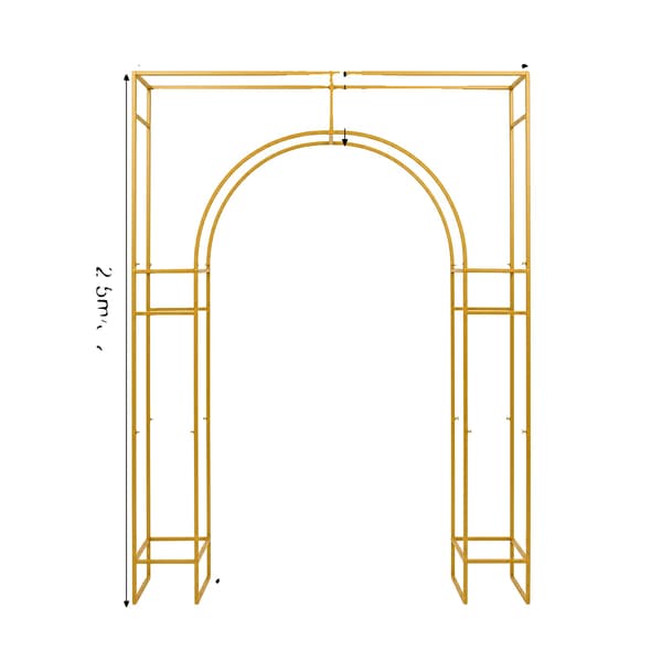 Bröllopsbåge Ställning, Robust Design, Lätt Montering,Guld