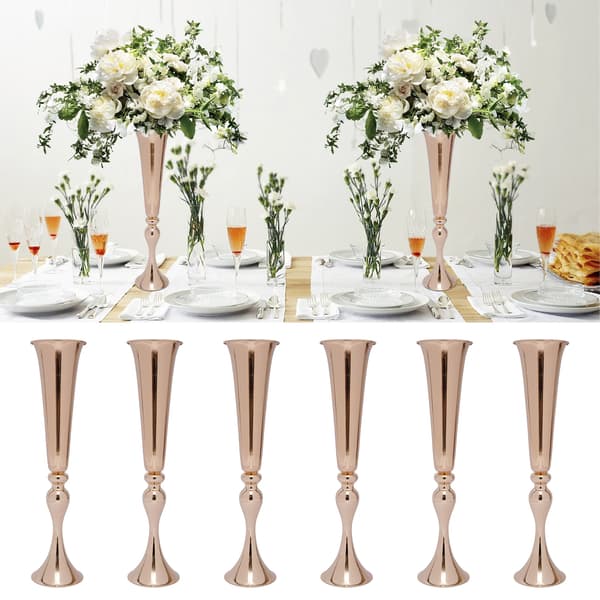 Bordsvas, Elegant Design, Hållbar Järnkonstruktion,6Pcs