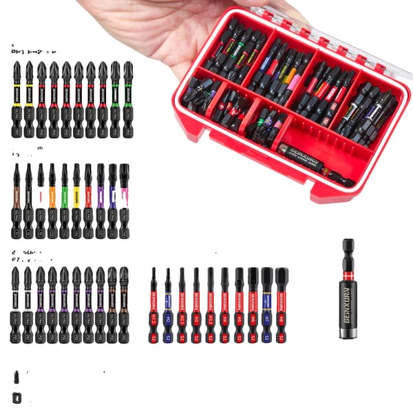 Skruetrækker Bits Sæt, S2 Stål, Magnetisk Bit Holder,71PCS