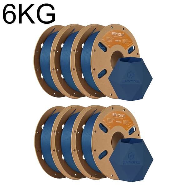 3D-printer filament, mat PLA, 1,75 mm diameter,Marineblå-6kg