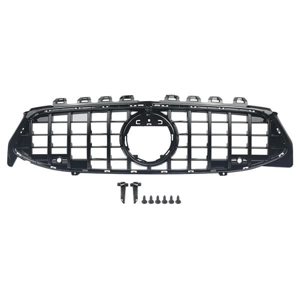 Racing Gitter, Holdbart ABS Materiale, Perfekt Pasform til Mercedes CLA W118,Glans Sort