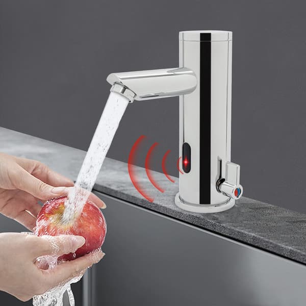Berøringsfri Sensor Vandhane, Rustfrit Stål, Intelligent Vandstrøm,Messing, Sølv