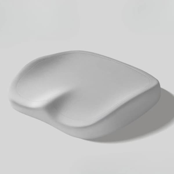 Kontorstol Pude, Ergonomisk Design, Hukommelsesskumsstøtte,Grå