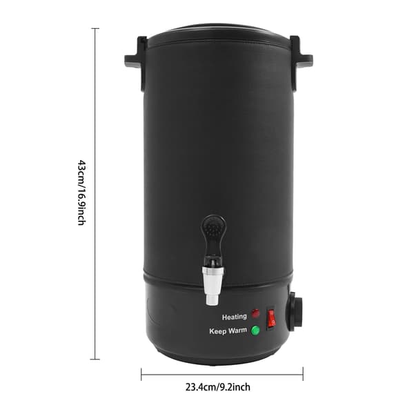 Voks Smelter, Justerbar Temperatur, Premium Rustfrit Stål,sort
