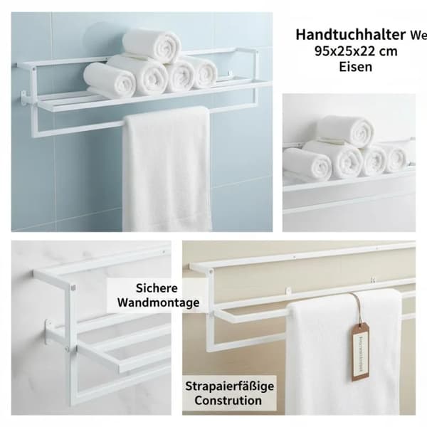 Håndklædeholder, Holdbart Rustfrit Stål, Pladsbesparende Design,hær grøn