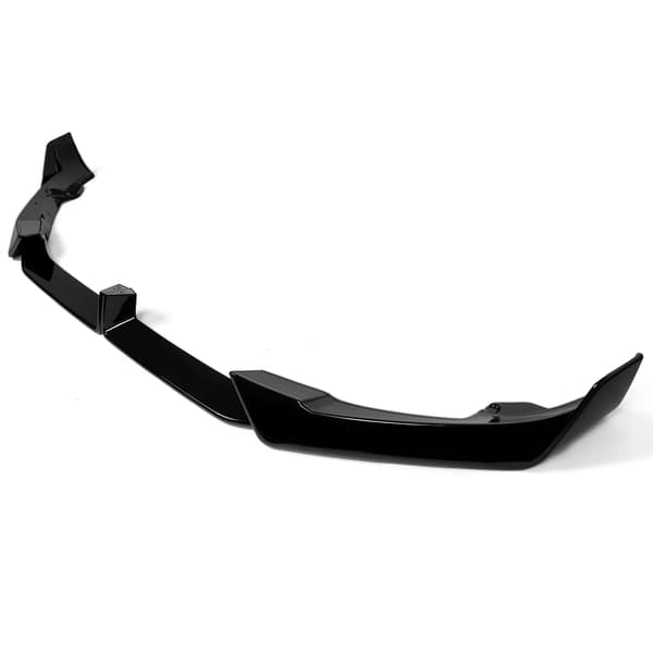 Front Bumper Splitter Lip, Holdbart Plastik, Nem Installation,glans sort