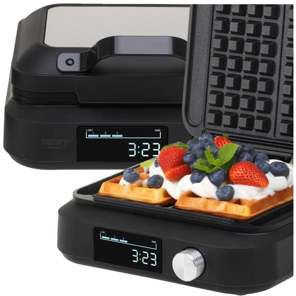 Vaffeljern, LED-display, justerbare bruningniveauer,EU