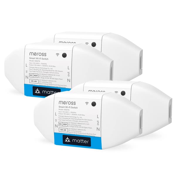 Smart Switch, Fjärrkontroll, Energimonitorering,4 PACK