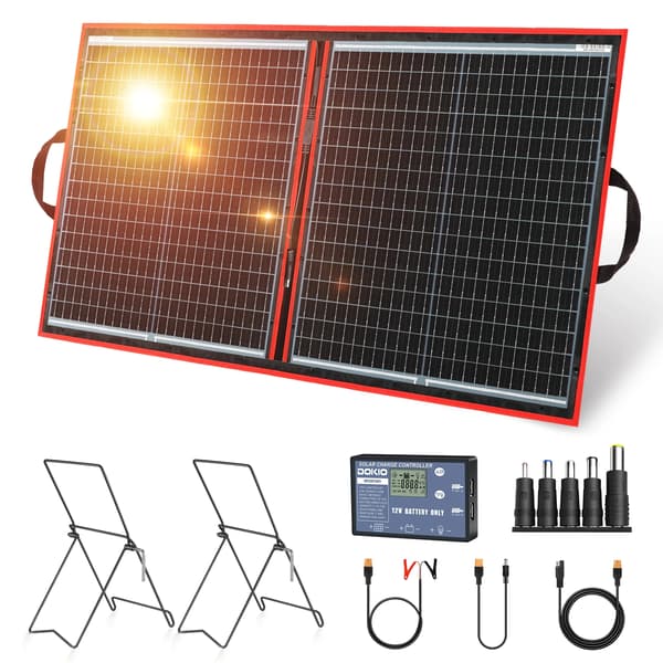 Bärbar Solpanel, 195W Effektutgång, Fällbar Design,97W Med ZJ