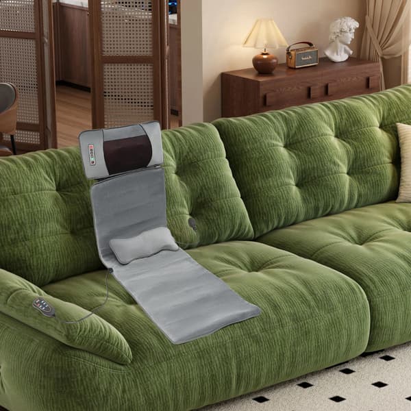 Massagematta, 9 massagelägen, värmefunktion,GRÅ