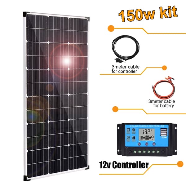 Solpanel, Høj Effektivitet, Alsidig Kompatibilitet,150w kit B
