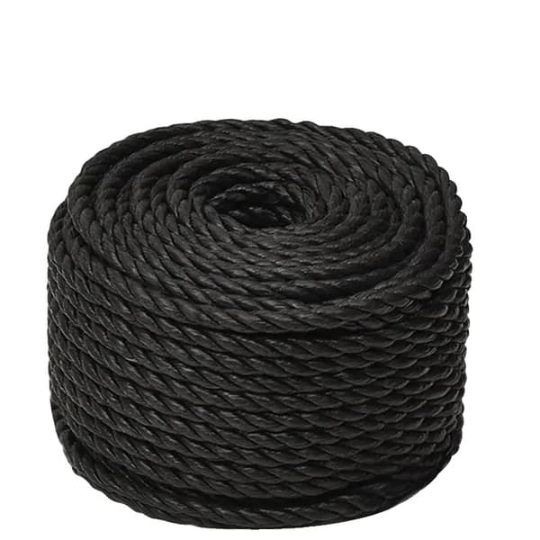 Arbetsrep, 100 m längd, väderbeständig,svart