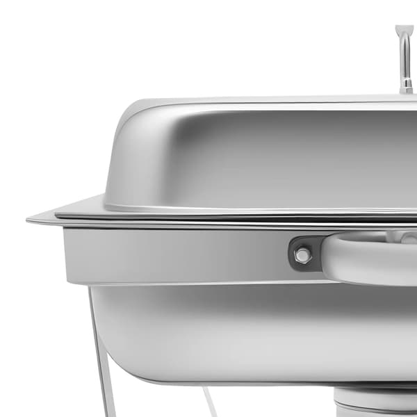 Chafing Dish, Rustfrit Stål Konstruktion, Alkohol Opvarmning,Sølv