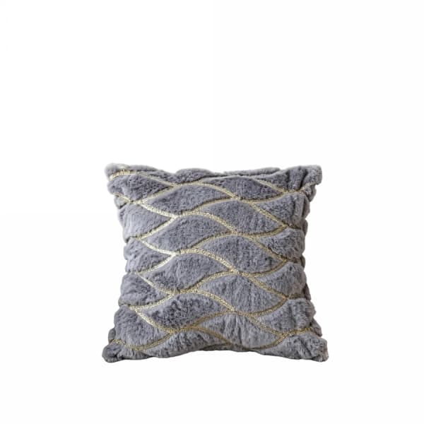 Pudebetræk, Blød Polyester, Elegant Design,Mørk Grå 45X45Cm