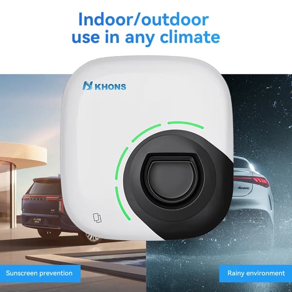 EV-laddare, Smart Kontroll, Väderbeständig,7KW 32A 1Fas