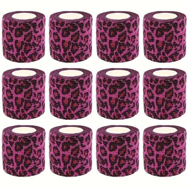 Tattoo Greppskydd, Självhäftande Bandage, Hållbart Material,12st leopardmönster