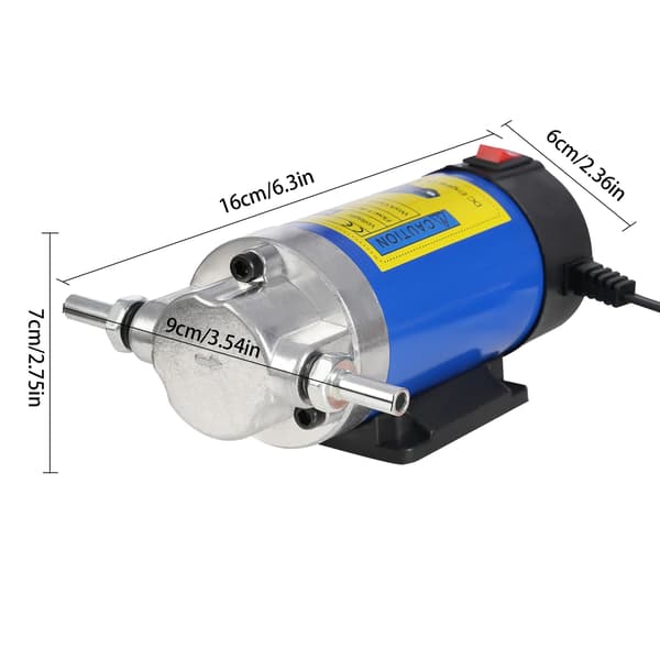 Oljetransferpump, 100W Effekt, 1-4 L/min Flödeshastighet,Blå
