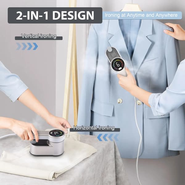 Tøjdamper, Kompakt Design, 5 Dampniveauer,EU, Mini Dampstrygejern