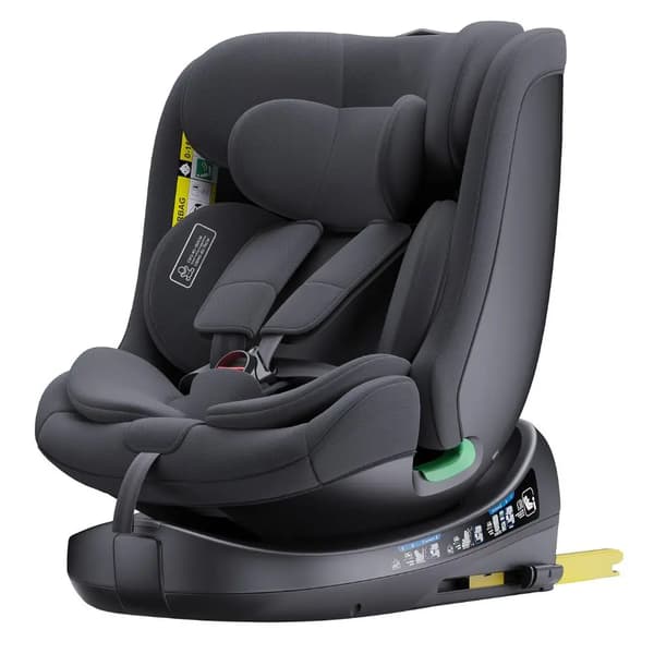 Barnsäkerhetsstol, ISOFIX-installation, 360° rotation,svart