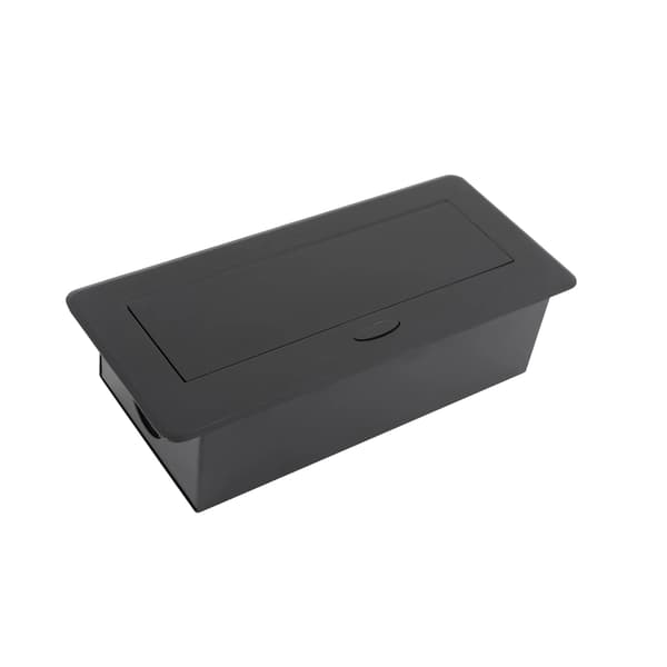 Strømstik, Nedsænket Design, Flere Porte,sort