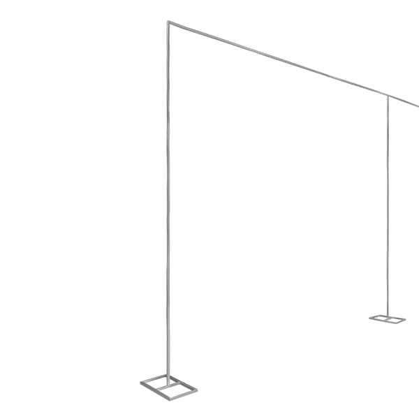 Baggrundsstativ, Justerbar Højde, Robust Design,Sølv, L