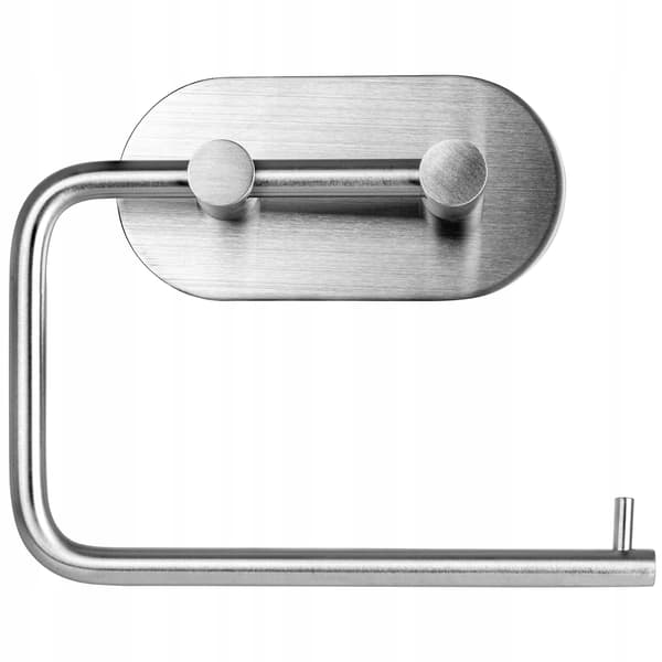 Toalettpappershållare, Självhäftande, Platsbesparande Design,Silver