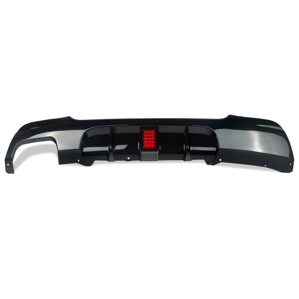 Bageste kofanger diffuser lip, aerodynamisk design, stilfuld opgradering,Glans Sort