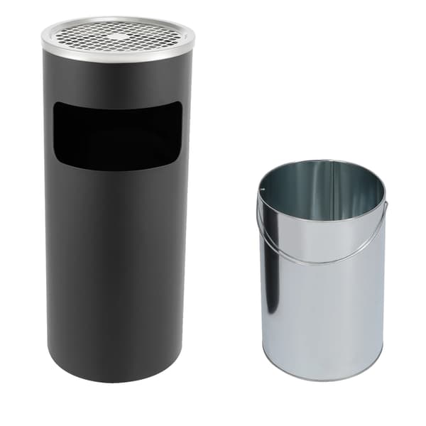 Vertikal Affaldsbeholder, Rustfrit Stål, 15L Kapacitet,GUL