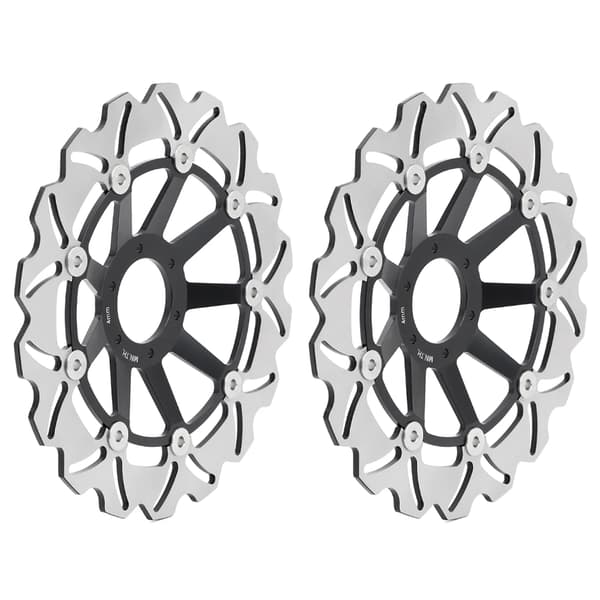 Bremse skiver, 296mm diameter, højtydende rustfrit stål,Sort ZC